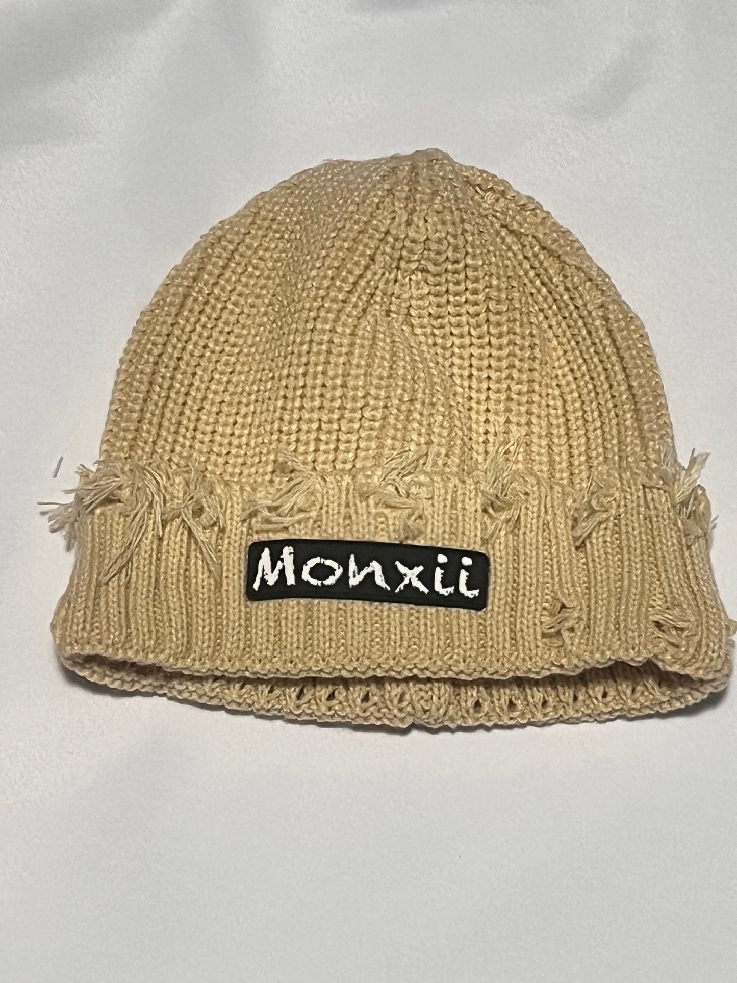 Men/women crochet knitted distressed beanie winter hat