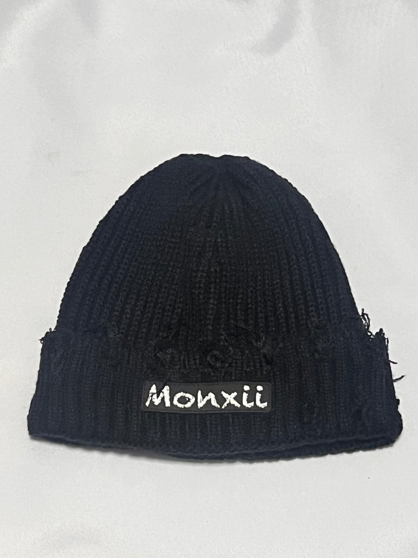 Men/women crochet knitted distressed beanie winter hat