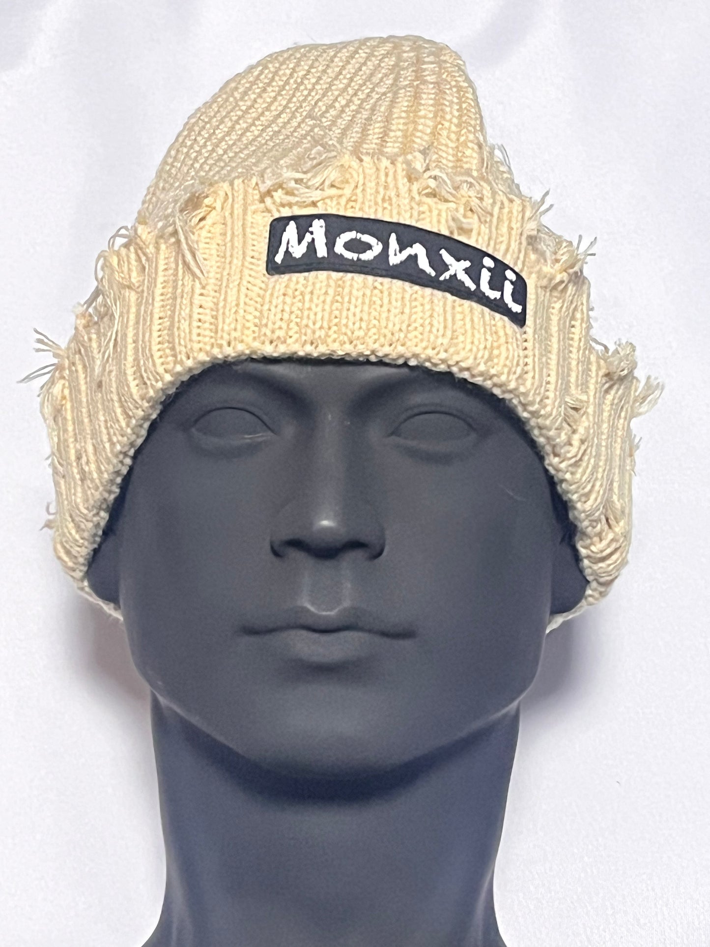 Men/women crochet knitted distressed beanie winter hat