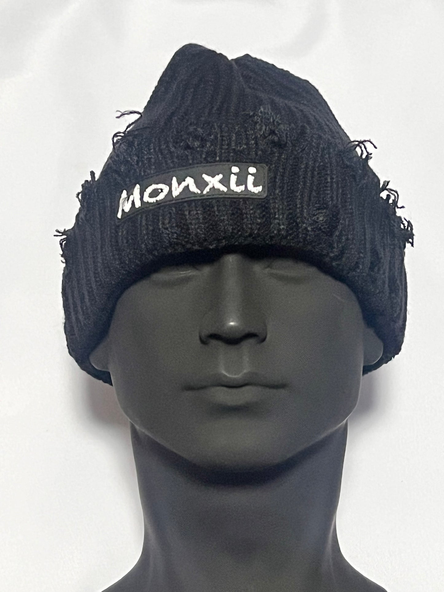 Men/women crochet knitted distressed beanie winter hat