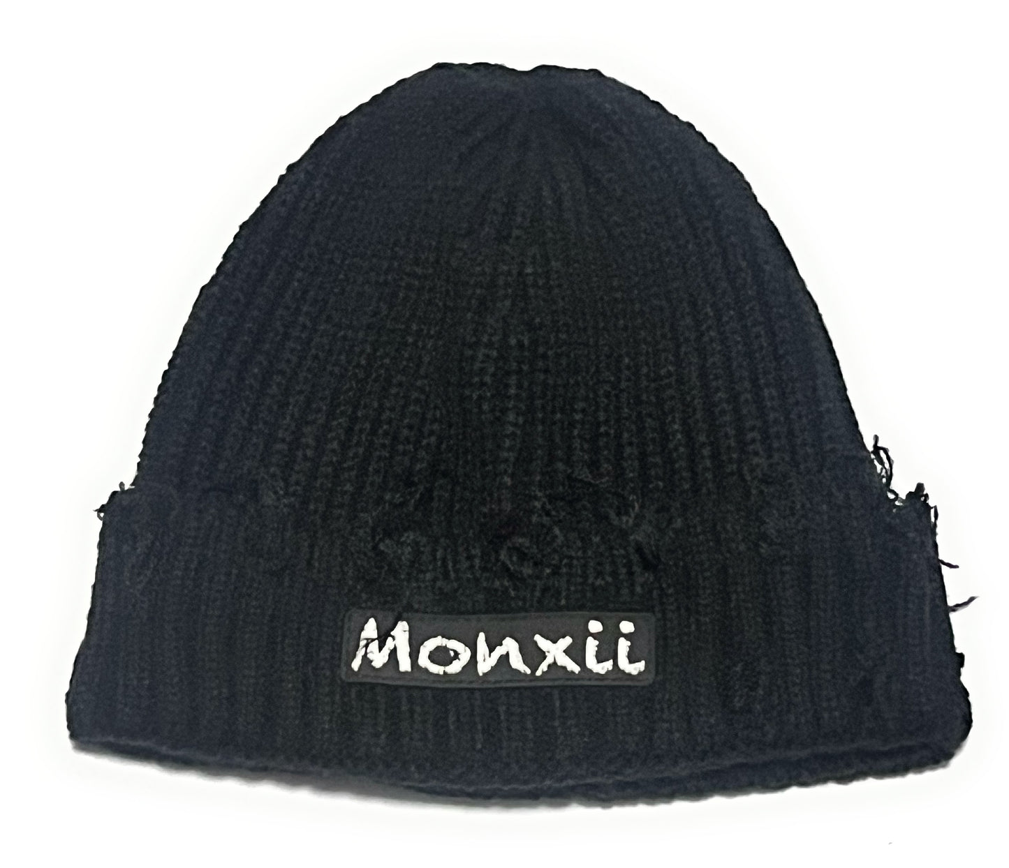 Men/women crochet knitted distressed beanie winter hat