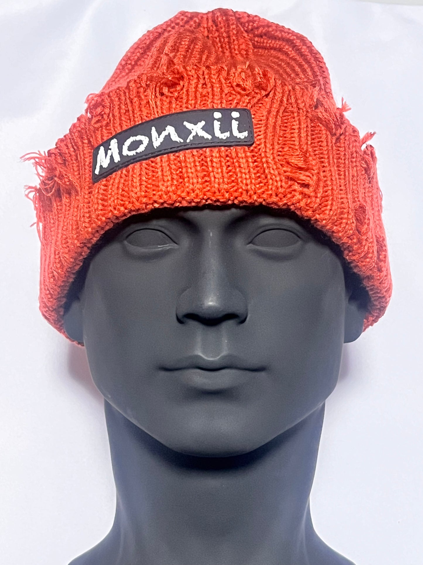 Men/women crochet knitted distressed beanie winter hat