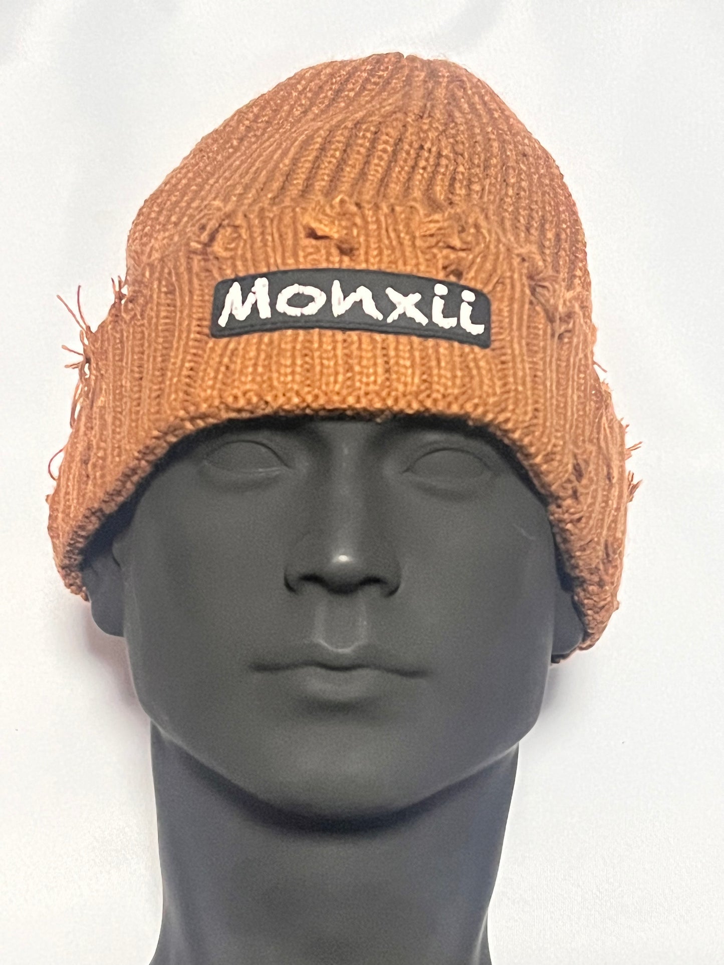 Men/women crochet knitted distressed beanie winter hat